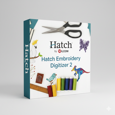 Hatch 2 Embroidery Software Lifetime License (Instant Download)